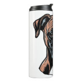 Boxer Buddy Humour Protective Thermosbecher (Nach links gedreht)