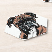 Boxer Buddy Humour Protective Untersetzer (angewinkelt)