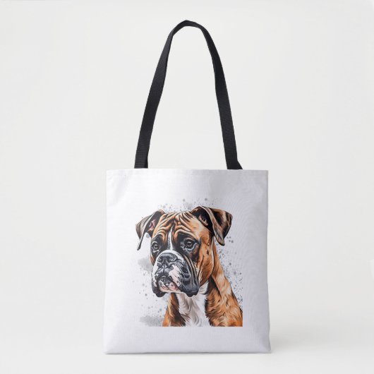 Boxer Buddy Portable Foto-Realistic Dog Design Tasche (Vorderseite)