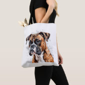 Boxer Buddy Portable Foto-Realistic Dog Design Tasche (Von Nahem)