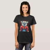 Boxer Bulldog mit Boxhandschuhen Kickboxing Funny T-Shirt (Vorne ganz)