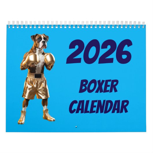 Boxer Calendar Kalender (Titelbild)