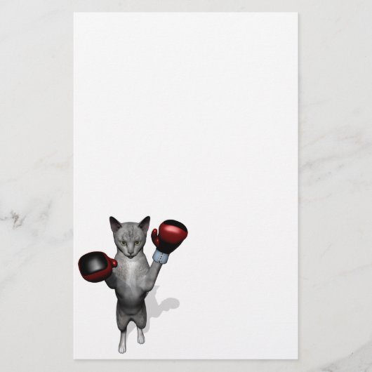 Boxer Cat Briefpapier (Vorderseite)