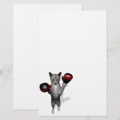 Boxer Cat Briefpapier (Vorne/Hinten)