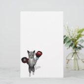 Boxer Cat Briefpapier (Stehend Vorderseite)