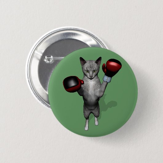 Boxer Cat Button (Vorne & Hinten)