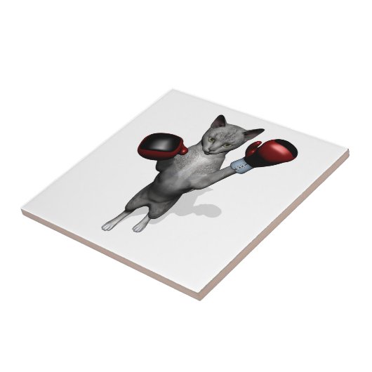 Boxer Cat Fliese (Seite)