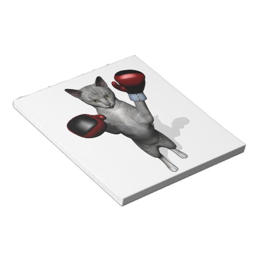 Boxer Cat Notizblock (angewinkelt)