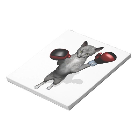 Boxer Cat Notizblock (Rotiert)