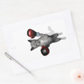 Boxer Cat Rechteckiger Aufkleber (Umschlag)