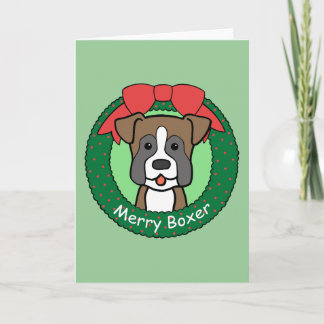Boxer Christmas Feiertagskarte
