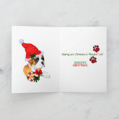 Boxer Christmas Geschenke Feiertagskarte (Innenseite)