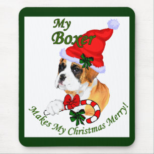 Boxer Christmas Geschenke Mousepad