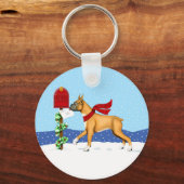 Boxer Christmas Mail Schlüsselanhänger (Vorderseite)