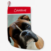 Boxer Christmas Strumpf Kleiner Weihnachtsstrumpf (Vorderseite)