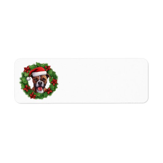 Boxer Christmas Wreath (Vorne)