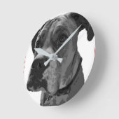 Boxer Clock Runde Wanduhr (Winkel)