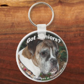 Boxer Crazy Schlüsselanhängers - Senior Rescue Schlüsselanhänger (Vorderseite)