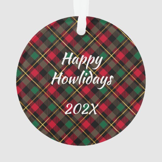 Boxer Custom Christmas Ornament (Rückseite)