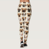 Boxer Cute Dog Lover Pattern Leggings (Rückseite)