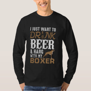 Boxer Dad T-Shirt Lustiger Vatertag Hunde Liebhabe