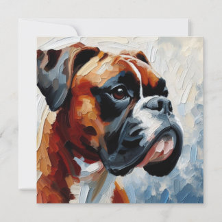Boxer Dankeskarte