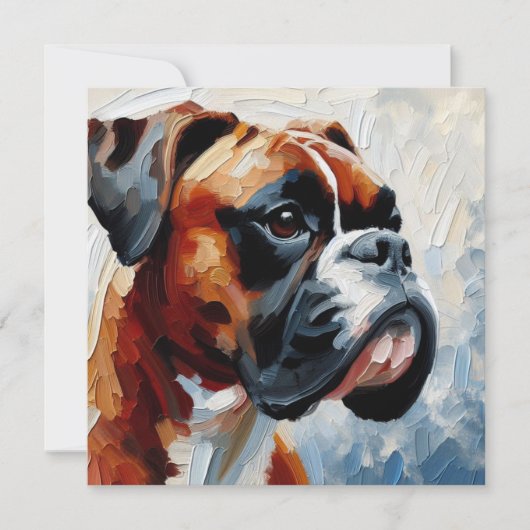 Boxer Dankeskarte (Vorderseite)