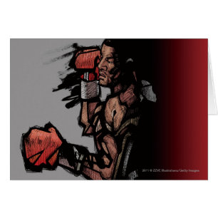 Boxer, der sich hinlegt