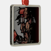 Boxer, der sich hinlegt silbernes ornament (Rechts)
