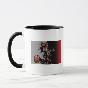 Boxer, der sich hinlegt tasse