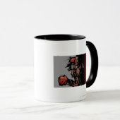 Boxer, der sich hinlegt tasse (VorderseiteRechts)