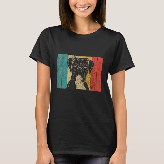 Boxer Design Retro Boxer T-Shirt (Vorderseite)