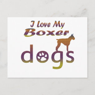 Boxer Designs Postkarte