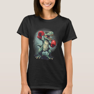 Boxer Dinosaur Boxen Dino Kickboxen T-Rex Boxen T-Shirt