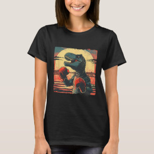Boxer Dinosaur Boxen Dino Kickboxen T-Rex Boxen T-Shirt