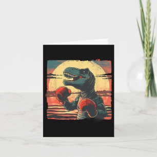 Boxer Dinosaur Boxing Dino Kickboxing T-rex Boxing Karte