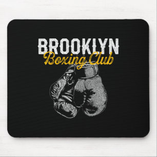 Boxer Distressed Retro Brooklyn Boxing Club Vintag Mousepad