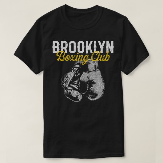 Boxer Distressed Retro Brooklyn Boxing T-Shirt (Design vorne)