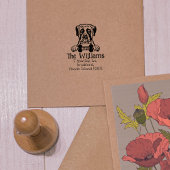 Boxer Dod, Rücksendeadresse, Gummistempel