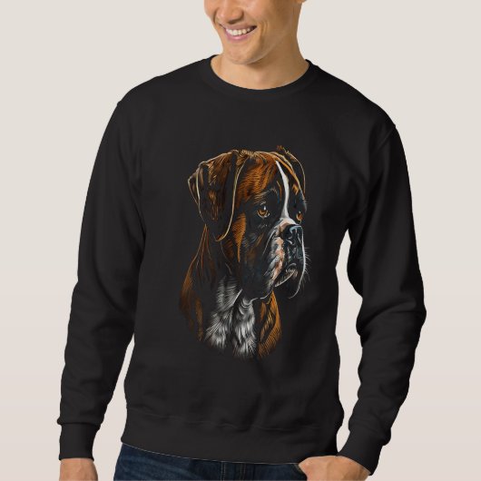 Boxer Dog 27 Sweatshirt (Vorderseite)