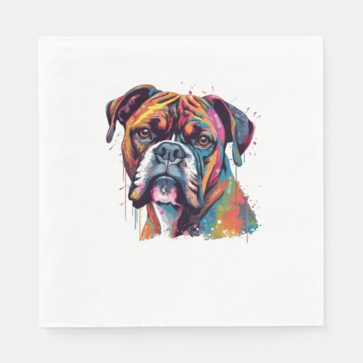 Boxer Dog 2 Serviette (Vorderseite)
