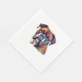 Boxer Dog 2 Serviette (Ecke)