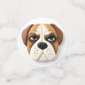 Boxer Dog 3D Inspiriert Konfetti (Klein Vorderseite)