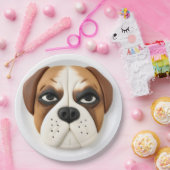 Boxer Dog 3D Inspiriert Pappteller (Party)
