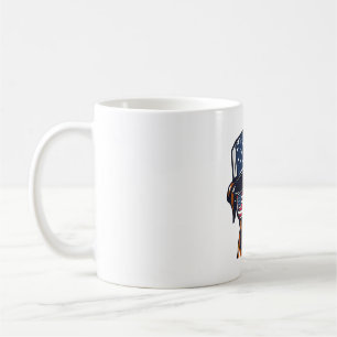 Boxer Dog 4. Juli Kaffeetasse