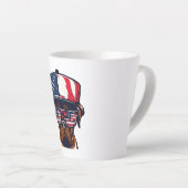 Boxer Dog 4. Juli Milchtasse (Rechte Ecke)