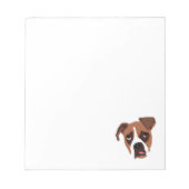 Boxer Dog 5.5" x 6" Notepad Notizblock (Vorderseite)