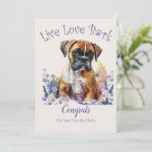 Boxer Dog Adoption, Gotcha Tag Karte (Stehend Vorderseite)