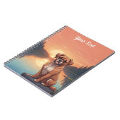 Boxer Dog am See Notizblock (Linke Seite)