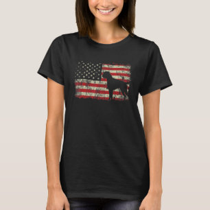 Boxer Dog American USA Flagge Boxer 4. Juli T-Shirt
